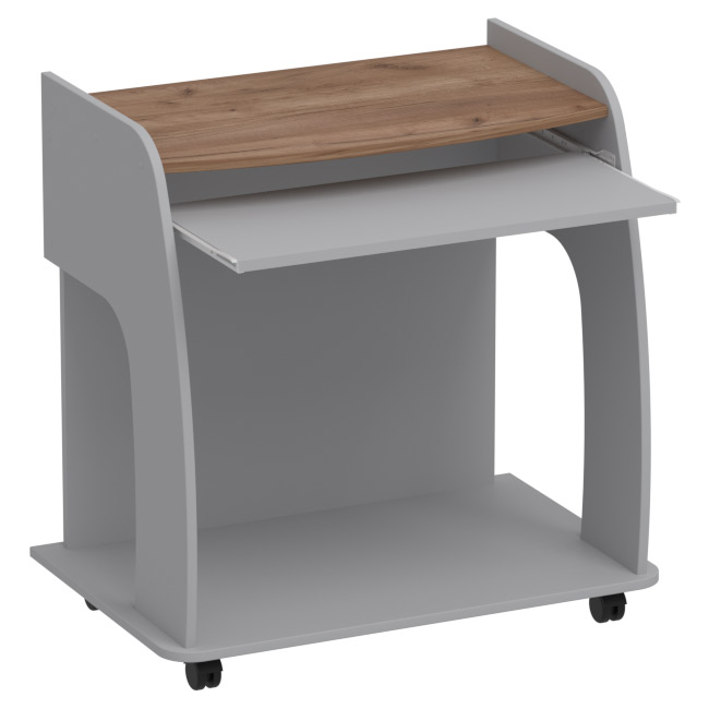 Компьютерный стол СК-20 цвет Серый+Крафт 80/52/80 см