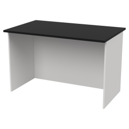 Офисный стол СТЦ-9 цвет Белый+Черный 120/73/76 см