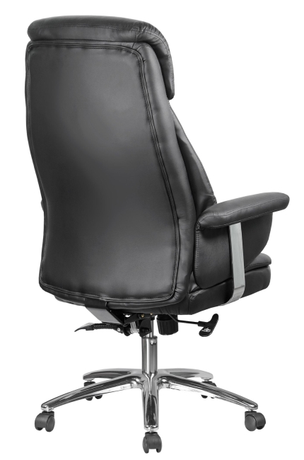 Кресло руководителя из кожи RIVA 9502 Черное