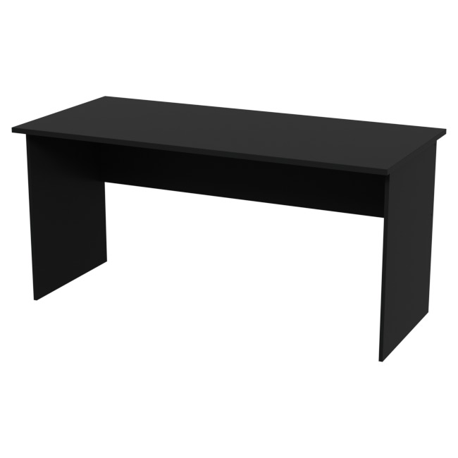 Офисный стол СТ-10 цвет Черный 160/73/76 см