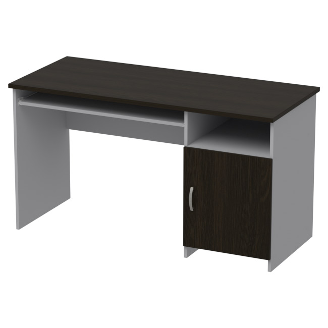 Компьютерный стол СК-22 цвет Серый+Венге 140/60/76 см