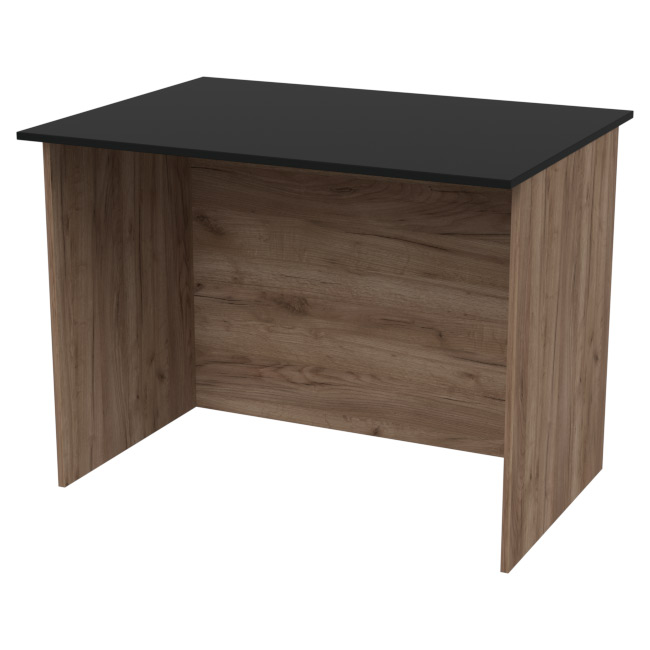 Стол для офиса СТЦ-2 цвет Дуб Крафт+Черный 100/73/75,4 см