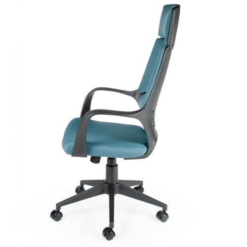 Кресло офисное IQ black+blue