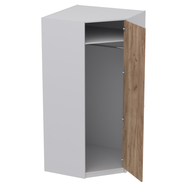 Шкаф для одежды ШУ-1 цвет Серый+Дуб крафт