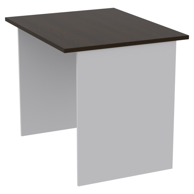 Офисный стол СТ-8 цвет Серый+Венге 90/73/76 см