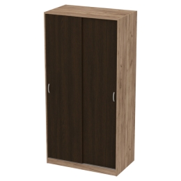 Шкаф для одежды ШК-2 Цвет Дуб Крафт + Венге 100/58/200 см