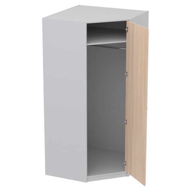 Шкаф для одежды ШУ-1 цвет Серый+Дуб Молочный