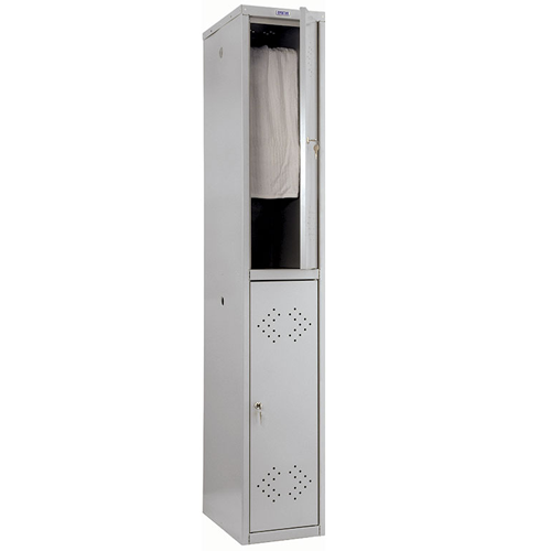 Металлический шкаф для одежды ПРАКТИК LS-02