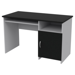 Компьютерный стол СК-21 цвет Серый+Черный 120/60/76 см