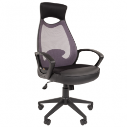 Офисное кресло премиум CHAIRMAN 840 Black TW-04