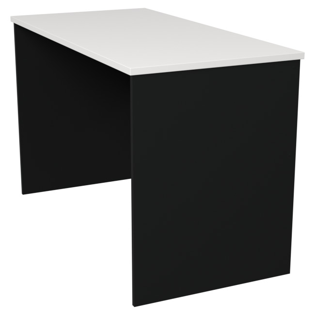 Стол для офиса СТ-47 цвет Черный + Белый 120/60/76 см