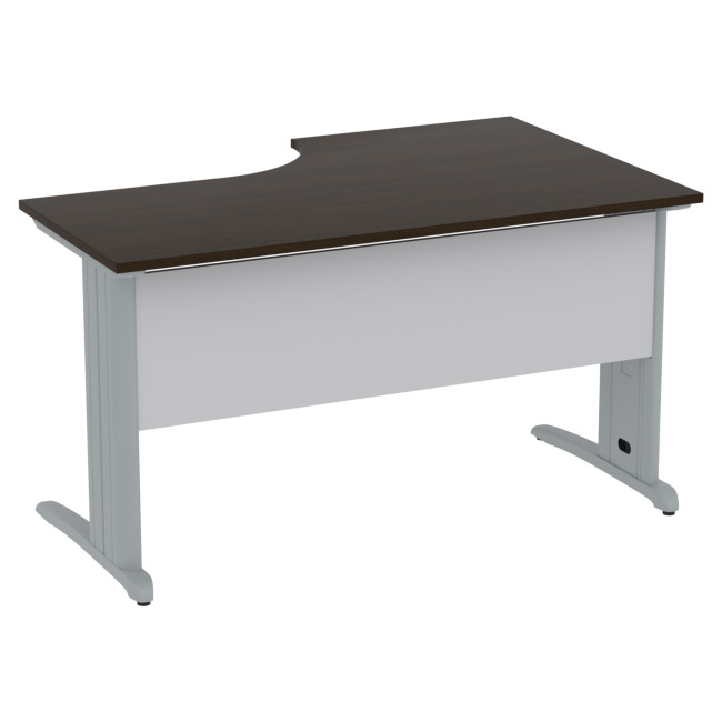 Стол на металлокаркасе СМ-П цвет Венге+Серый