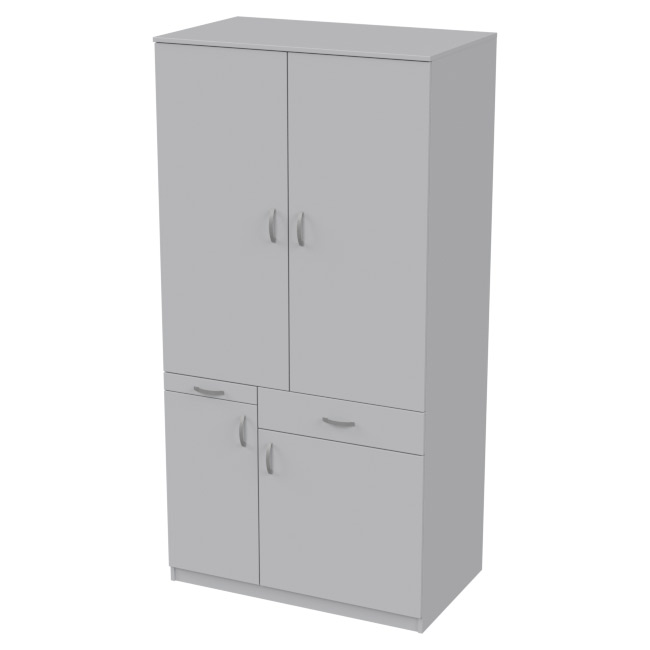 Мини кухня МК-1Р распашные двери цвет Светло-серый 100/60/200 см
