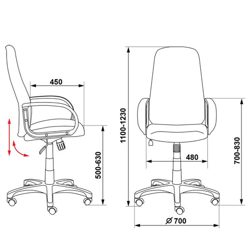 Офисное кресло премиум CH-808AXSN/Bl&Blue