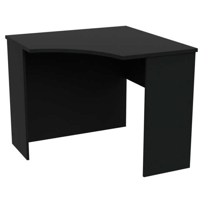 Угловой стол СТУ-19 цвет Черный 90/90/76 см