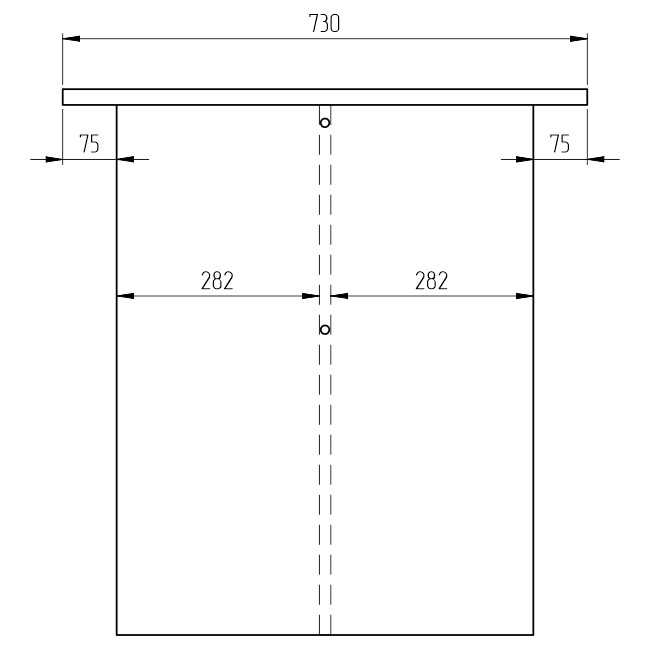 Переговорный стол  СТСЦ-8 цвет Дуб Крафт+Белый 90/73/76 см