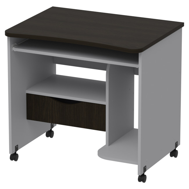 Компьютерный стол СК-26 цвет Серый+Венге 80/60/76 см