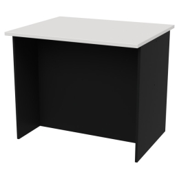 Переговорный стол СТСЦ-8 цвет Черный+Белый 90/73/76 см