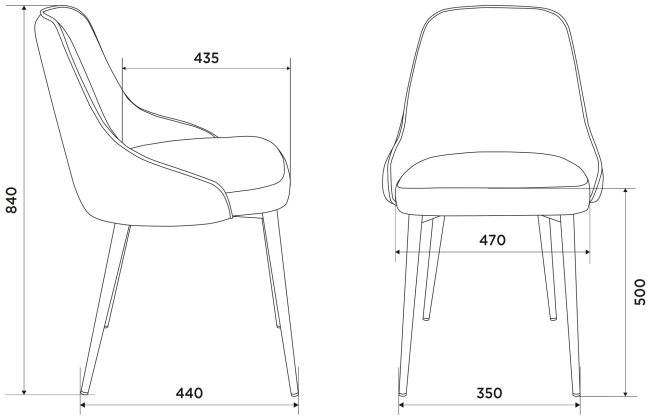 Комплект стульев  KF-5/LT21 песочный