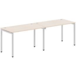 Стол офисный двойной XTEN-S XWST 2470 Алюминий Бук Тиара