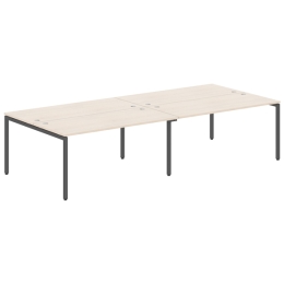 Стол офисный 4-х местный XTEN-S XWST 3214 Антрацит Бук Тиара