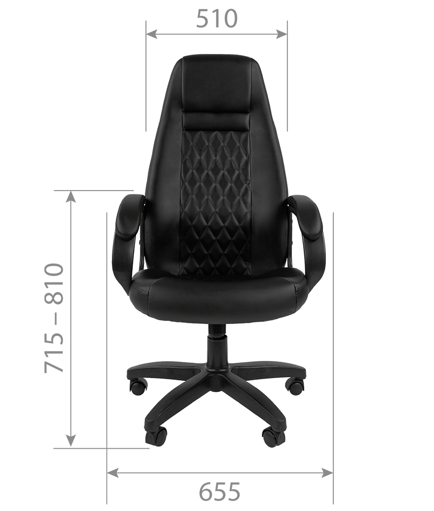 Кресло для руководителя CHAIRMAN 950 LT черное