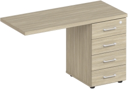 Брифинг боковой на тумбе ПТ-766 Дуб Скандинавский