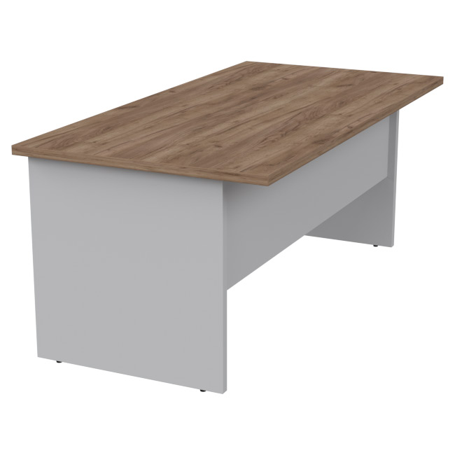 Стол руководителя РП-18 цвет Серый+Дуб Крафт 180/90/76 см