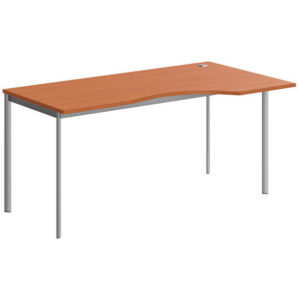 Стол офисный IMAGO-S СА-1S(R) Серебро Груша Ароза