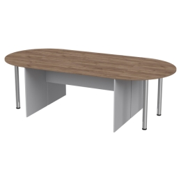 Стол для переговоров составной 260/120 цвет Серый+Дуб Крафт 260/120/76 см