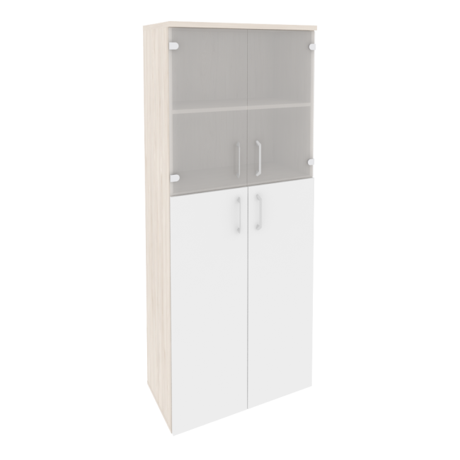 Шкаф высокий широкий O.ST-1.7 Денвер Светлый/Белый