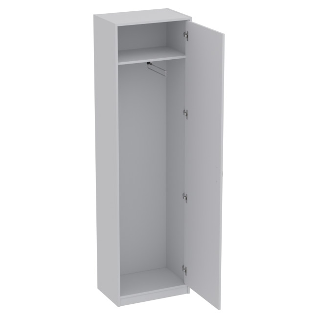 Офисный шкаф для одежды ШО-5 цвет Серый 56/37/200 см