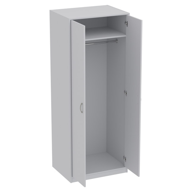 Офисный шкаф для одежды ШО-6 цвет Серый 77/58/200 см