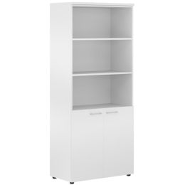 Шкаф с глухими малыми дверьми XTEN XHC 85.5 Белый 85/43/195 см