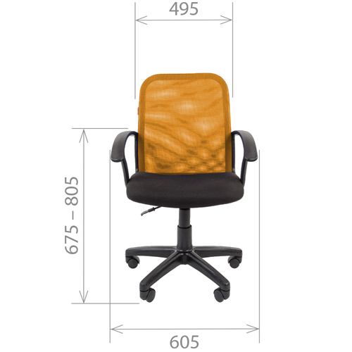 Офисное кресло эконом CHAIRMAN 615 Оранжевый