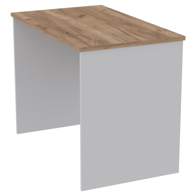 Офисный стол СТ-45 цвет Серый+Дуб Крафт 100/60/76 см