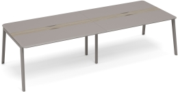 Стол для переговоров с кабель-каналом Мокко-Вяз METAL ТМ М1 155-2 МП/ВЛ 320/124/75,6