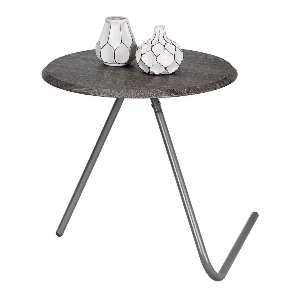 Стол журнальный Дуэт 7 дуб шоле графит/металлик