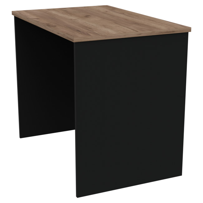 Офисный стол СТЦ-41 цвет Черный + Дуб Крафт 90/60/76 см
