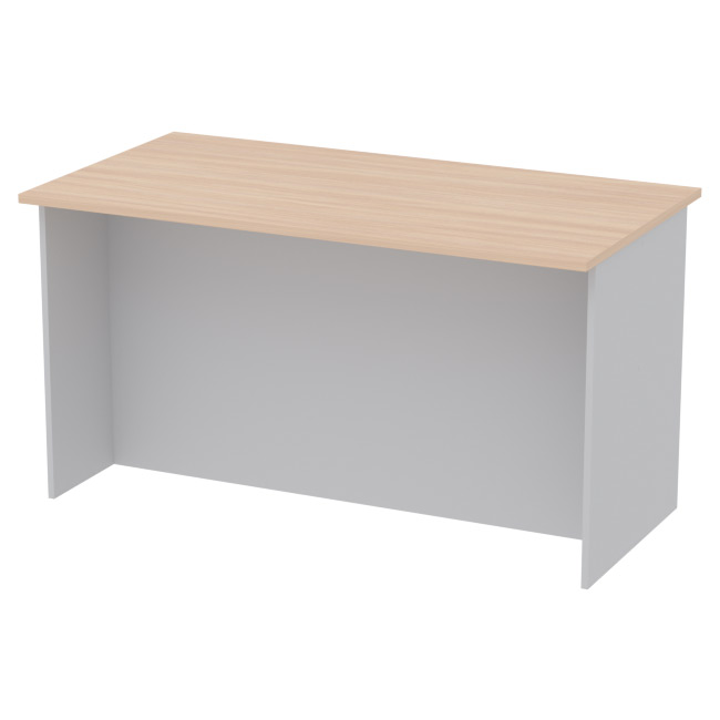Переговорный стол СТСЦ-48 цвет Серый+Дуб Молочный 140/73/76 см