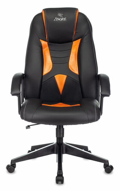 Кресло игровое Zombie 8 черный/оранжевый