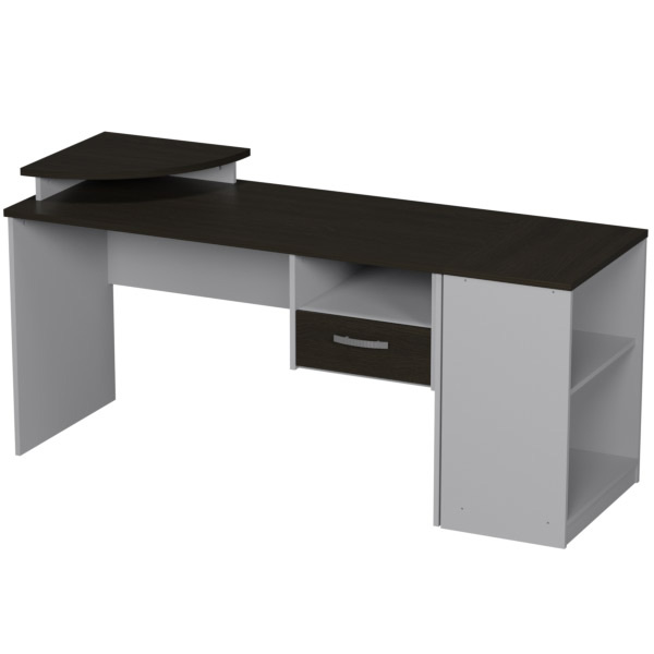 Комплект офисной мебели КП-16 цвет Серый+Венге