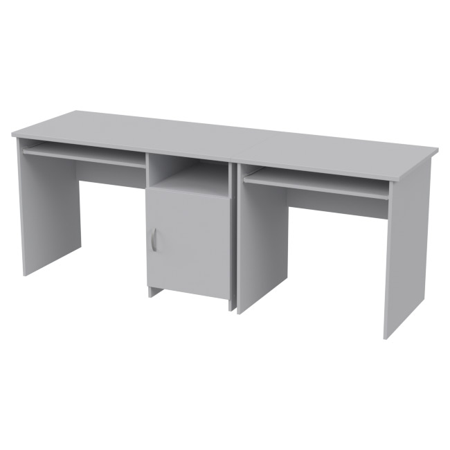 Офисный стол СК-21+СК-27 цвет Серый