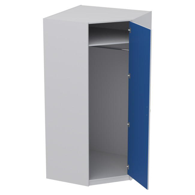 Шкаф для одежды ШУ-1 цвет Серый+Синий