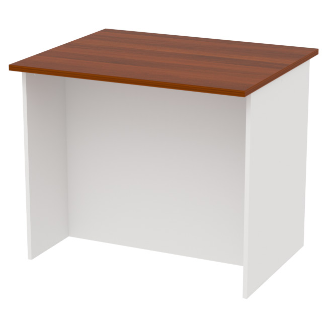Офисный стол СТСЦ-8 цвет белый+орех 90/73/76 см
