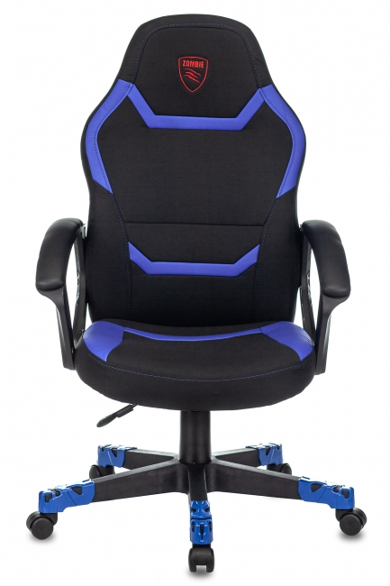Кресло игровое Zombie 10 черный/синий