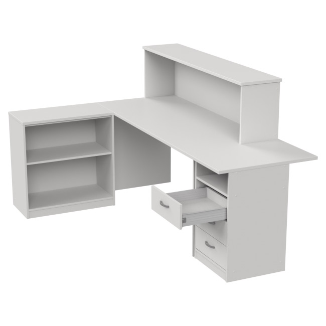 Комплект офисной мебели КП-12 цвет Белый