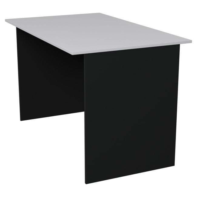 Стол для офиса СТ-4 Черный + Серый 120/73/75,6