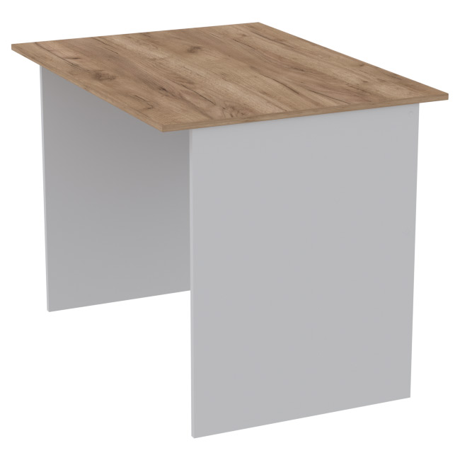 Офисный стол СТ-2 цвет Серый+Дуб Крафт 100/73/75,4 см