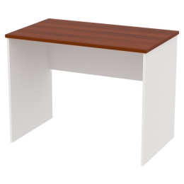 Офисный стол СТ-45 цвет Белый+Орех 100/60/76 см